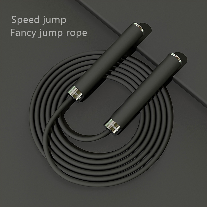 Skipping Rope Pvc - เชือกกระโดดสำหรับฝึกมวยสำหรับผู้เริ่มต้นดีไซน์ตลับลูกปืนแบบสองหัวปรับความยาวความยาวเพื่อลดน้ำหนักในการออกกำลังกายสำหรับผู้ใหญ่